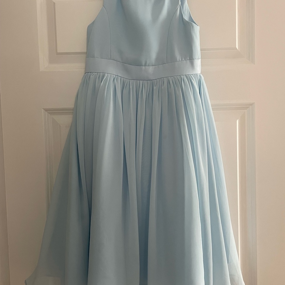 Azazie Light Blue Formal Kids Dress